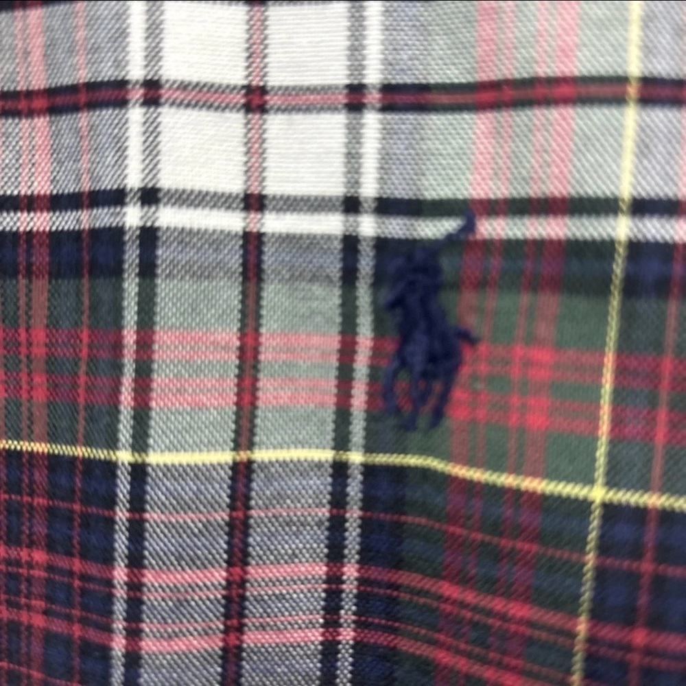 Vintage Polo Ralph Lauren Shirt Men’s Sz XXL Tartan Plaid Button Up 100% Cotton - Picture 5 of 8